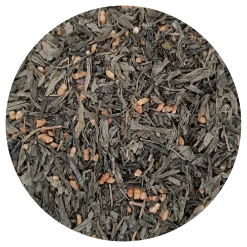 Thé vert Genmaicha BIO - un mélange traditionnel japonais riche et amusant