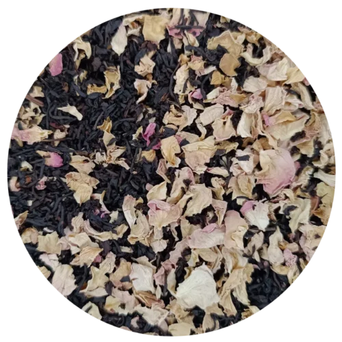 Thé noir Earl Grey rose BIO - une création florale de Mlle Libellule