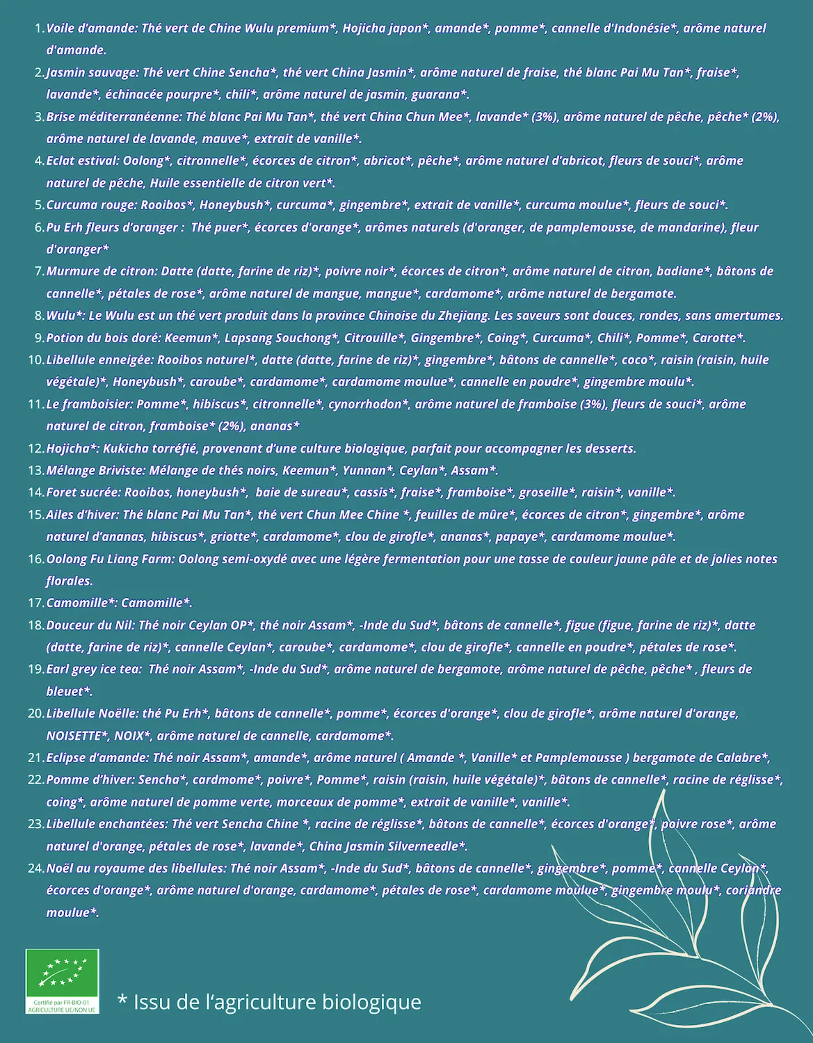 Calendrier de l’avent Mlle Libellule — thés et infusions bio 2 Calendrier de l’avent Mlle Libellule — thés et infusions bio – Image 2